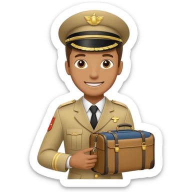 bellboy luggage car sticker