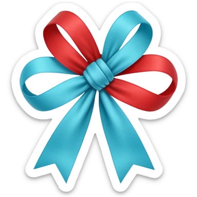  luck (#00A3E0) and red (#F9423A) sticker