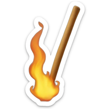a stick of frech fires sticker
