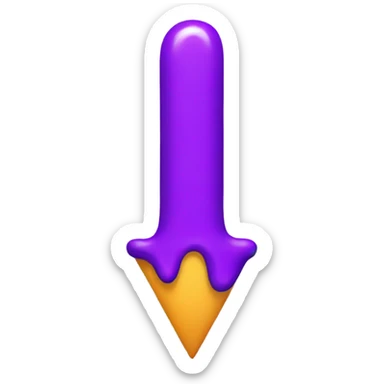 purple exclamation point sticker