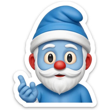 papa smurf  sticker