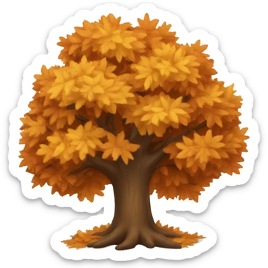 Autumn tree sticker