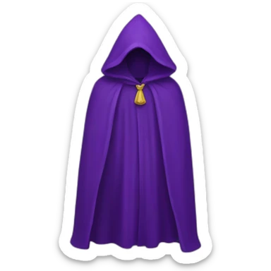 purple cloack sticker
