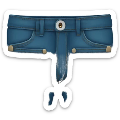 Blue jeans sticker