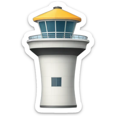 airport control tower sticker