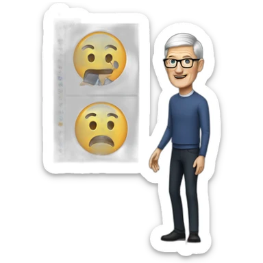 Tim Cook making presentation sticker