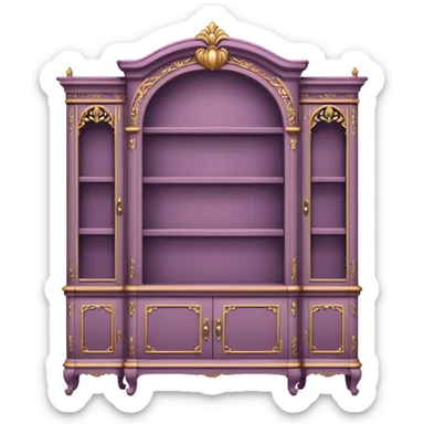 Mauve book case sticker