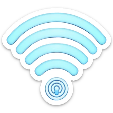 Wi-Fi symbol sticker