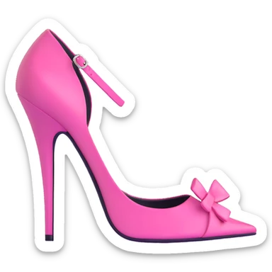 pink high heels sticker