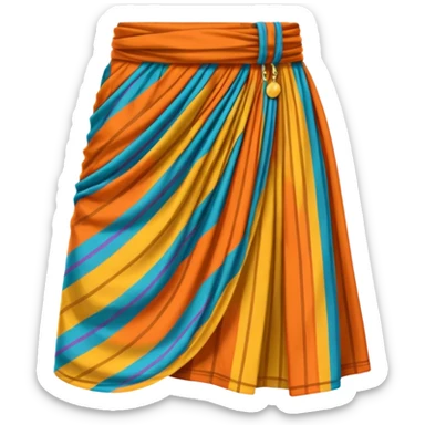 Generate a lungi emoji “ The lungi is a clothing similar to the sarong that originated in the Indian subcontinent. ” sticker