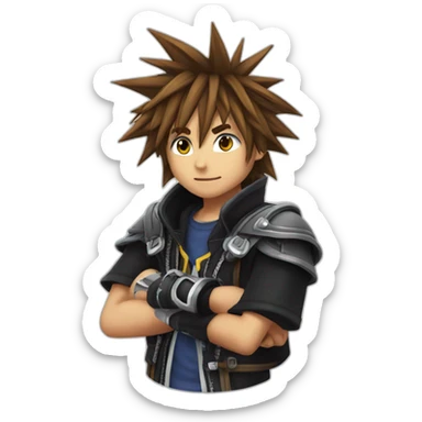 Sora Kingdom Hearts sticker