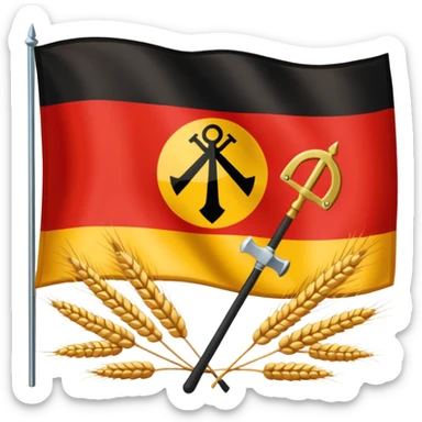 Flag of East Germany sticker