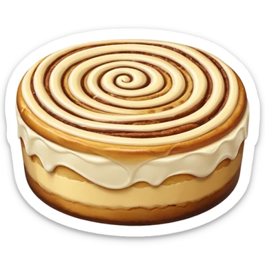 cinnamon roll cheesecake sticker