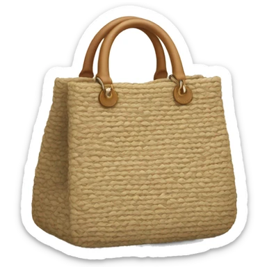 prada jute bag sticker