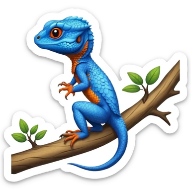 Blue-headed Tree Agama sticker