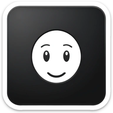 Minimalistic flat vector icon, iOS style, thin black contour on white background. Adobe Illustrator logo "Ai" inside a simple square, clean and modern, no text outside the logo, no shadows. Optionally placed on a minimal computer monitor outline sticker