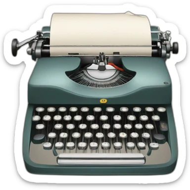 type writer sticker