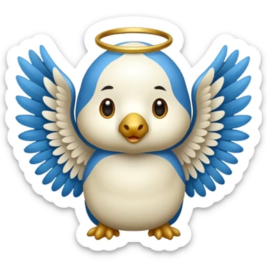 un animal ange de mongolie sticker