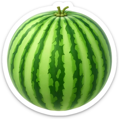 a full Watermelon without any opening  sticker