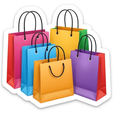 sacs de courses sticker