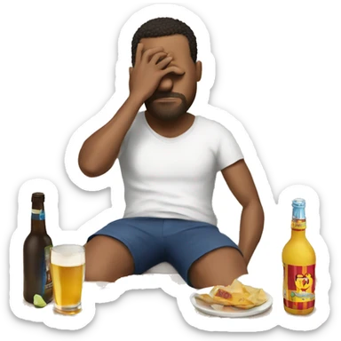 Hangover in Barcelona sticker