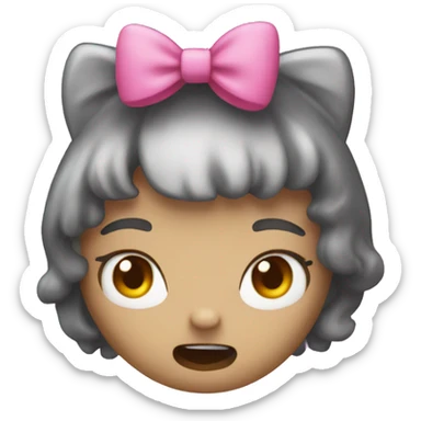 Mad hello kitty sticker