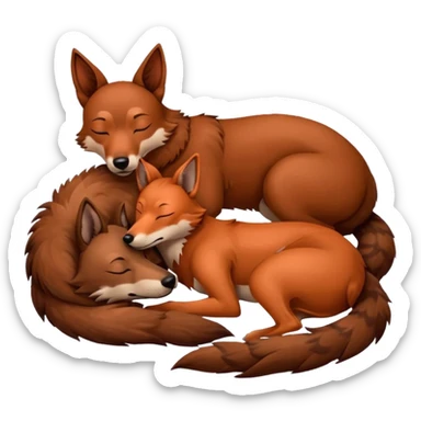 Xoloitzcuintle Dog sleeping with red wolf sticker