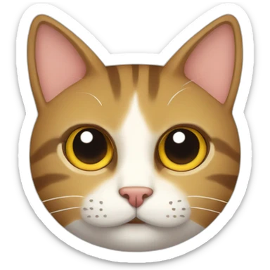 Gato con sueño  sticker