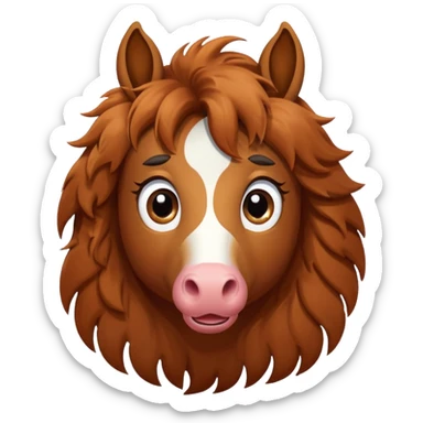 Confused horse with question marks Make it more funny  sticker
