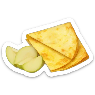 Tortilla de patatas con cebolla española sticker