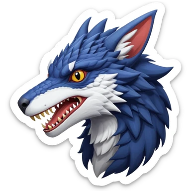Sergal-raptor-nargacuga-vernid-animal-creature sticker