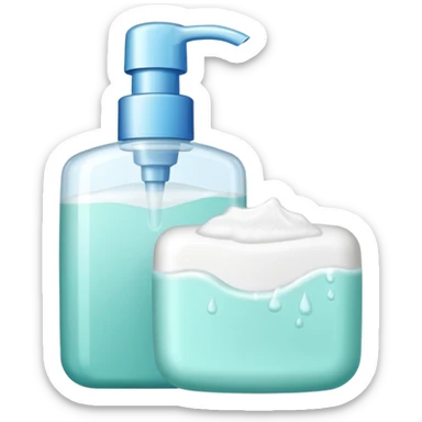 Soap and shampoo sticker