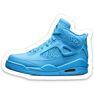 Blue nike Jordans sticker