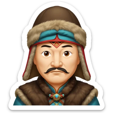 genghis khan sticker