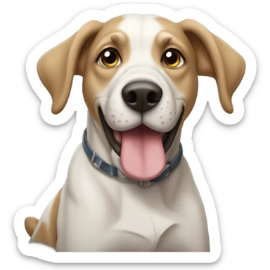 perro con un lacito sticker