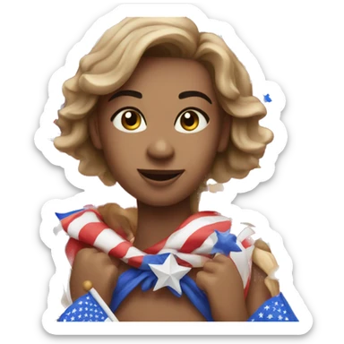 fourth of july  sticker
