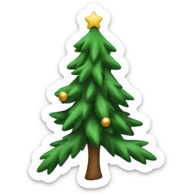 Christmas tree branch sticker