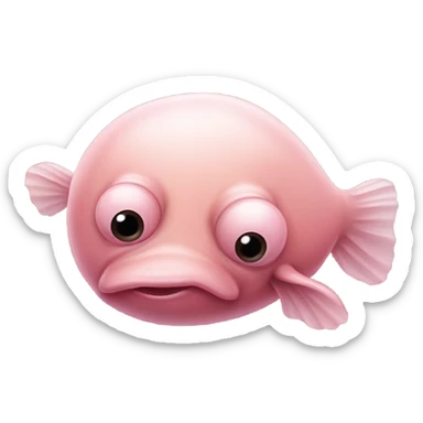 Blob fish sticker