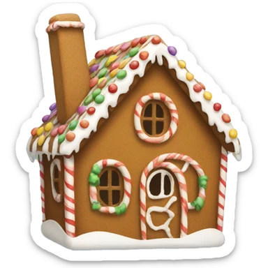 gingerbread house sticker