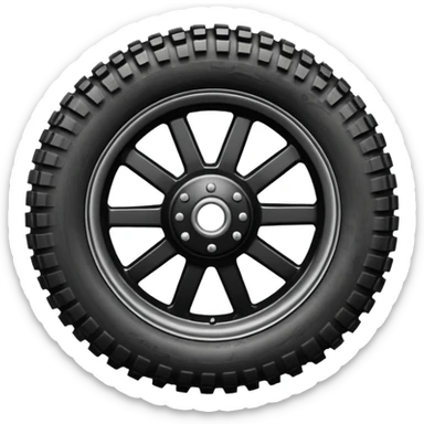 Roue arrière moto cross sticker