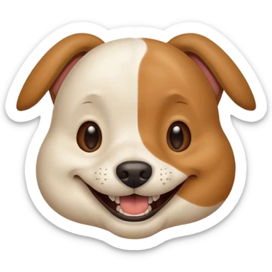 Person with a dogs underbite sticker