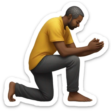 Man praying to god wishnu sticker