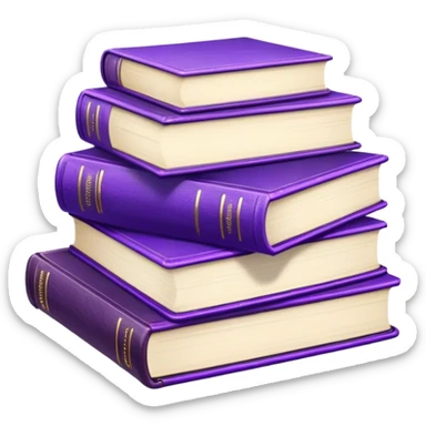 violet books sticker