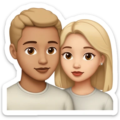 couple talking romantic  sticker