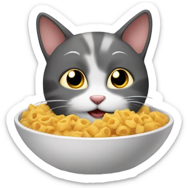 Cat Eating food sticker