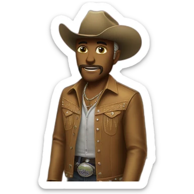 alien country and western singer sticker