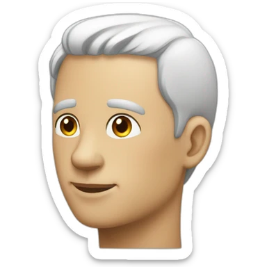 homme qui leve le bras gauche de profil sticker