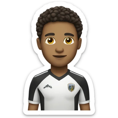 A lightskin soccer player sticker