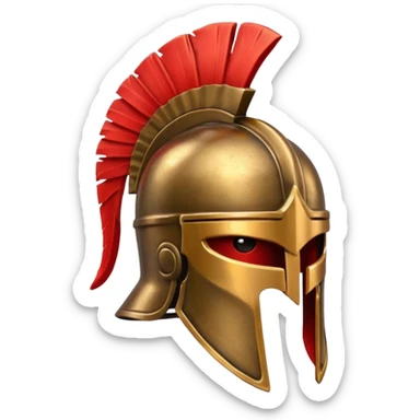 Casco espartano emoji sticker