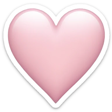 Light pink heart sticker